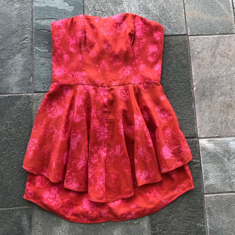 Maria Bonita Extra Strapless Cotton Dress NWT 8
